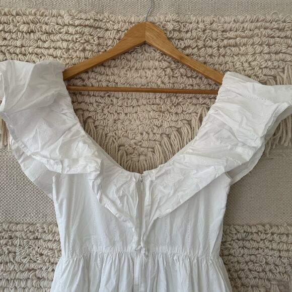 Adam Lippes Eyelet Ruffle Dress - Picture 8 of 9